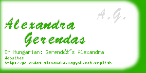 alexandra gerendas business card